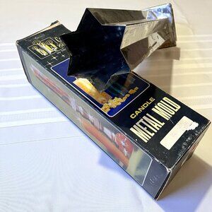 Vintage 70s MCM Metal Candle Crafting Mold 6 Point Star Retro 13” Tall Yaley